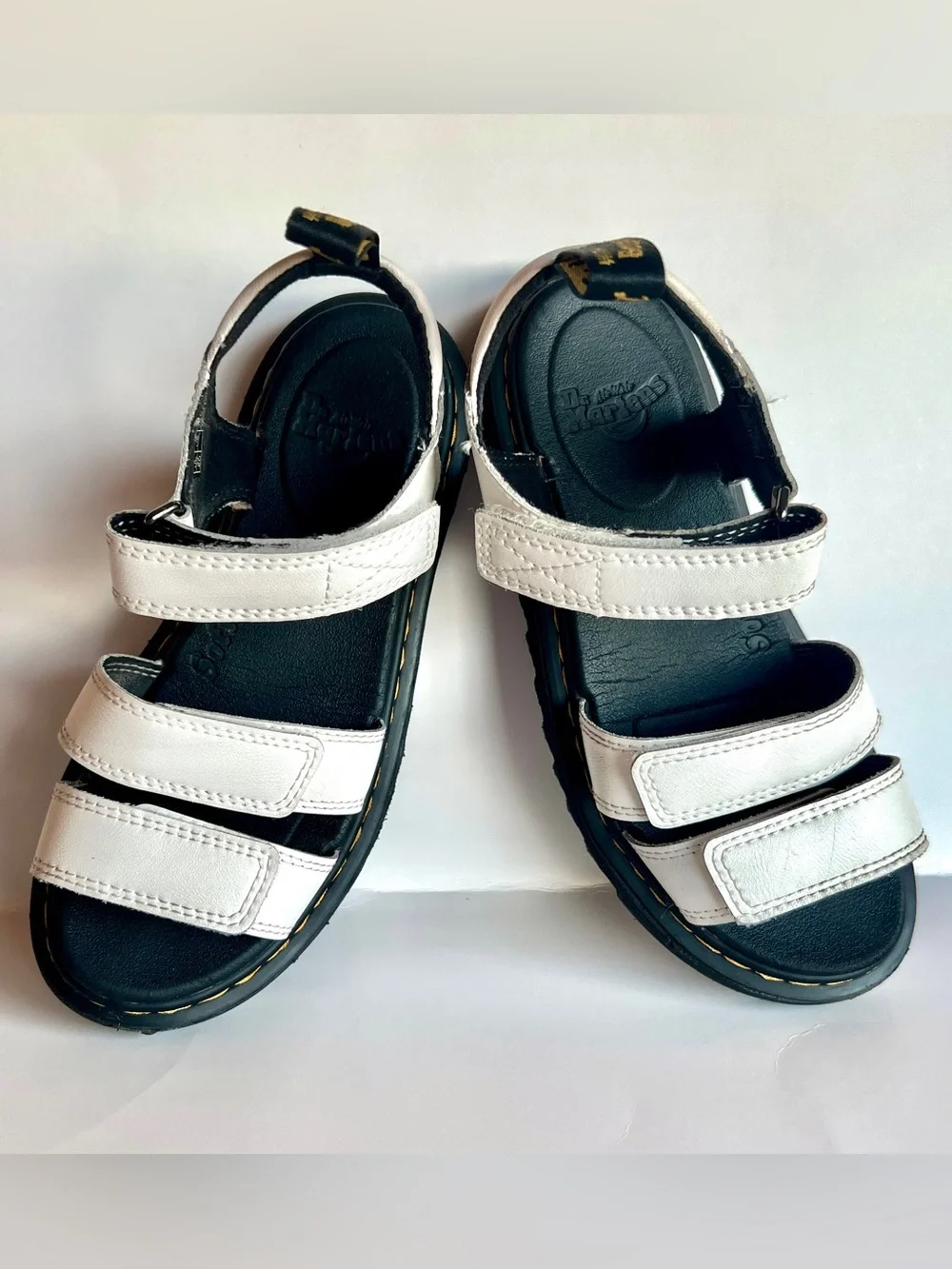 Dr. Martens White Klaire J Kids’ Sandals